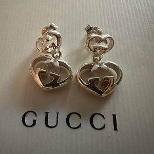 Gucci heart earrings
